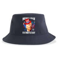 Joe Biden Confused Merry 4th Of Fathers Day Fourth Of July Sustainable Bucket Hat