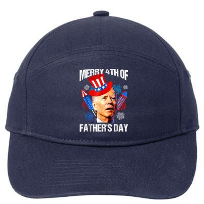 Joe Biden Confused Merry 4th Of Fathers Day Fourth Of July 7-Panel Snapback Hat
