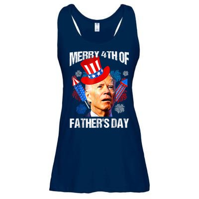 Joe Biden Confused Merry 4th Of Fathers Day Fourth Of July Ladies Essential Flowy Tank