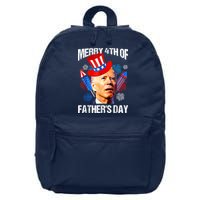 Joe Biden Confused Merry 4th Of Fathers Day Fourth Of July 16 in Basic Backpack