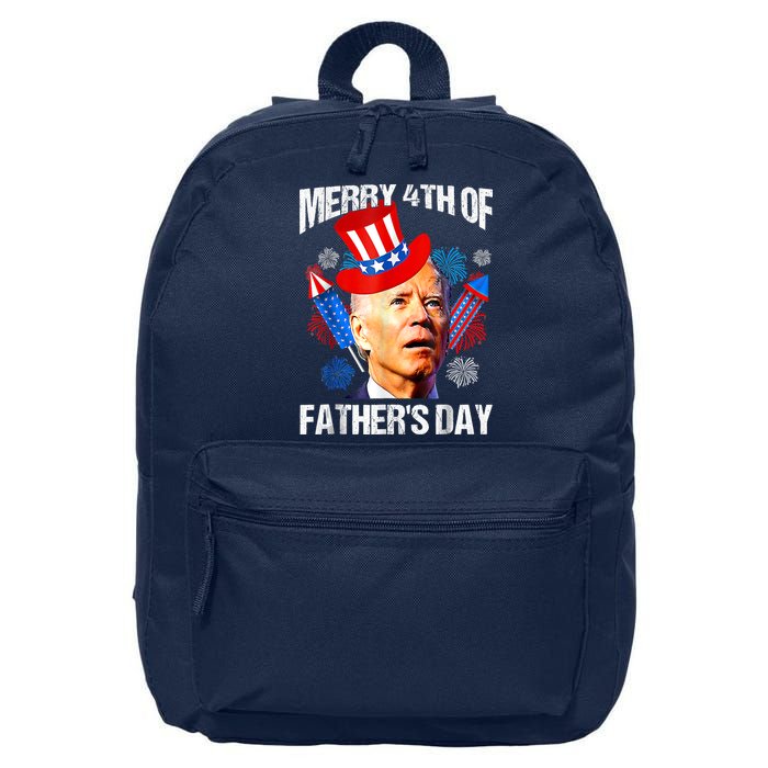 Joe Biden Confused Merry 4th Of Fathers Day Fourth Of July 16 in Basic Backpack