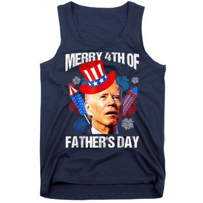 Joe Biden Confused Merry 4th Of Fathers Day Fourth Of July Tank Top