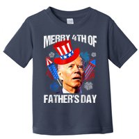 Joe Biden Confused Merry 4th Of Fathers Day Fourth Of July Toddler T-Shirt