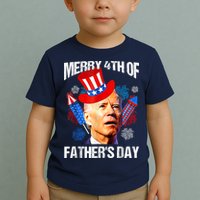 Joe Biden Confused Merry 4th Of Fathers Day Fourth Of July Toddler T-Shirt