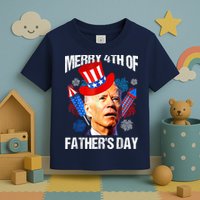 Joe Biden Confused Merry 4th Of Fathers Day Fourth Of July Toddler T-Shirt