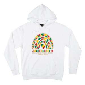 Juneteenth Breaking Chains Since 1865 Black Rainbow Hoodie