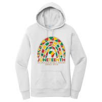 Juneteenth Breaking Chains Since 1865 Black Rainbow Women's Pullover Hoodie