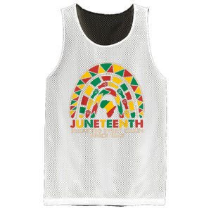 Juneteenth Breaking Chains Since 1865 Black Rainbow Mesh Reversible Basketball Jersey Tank