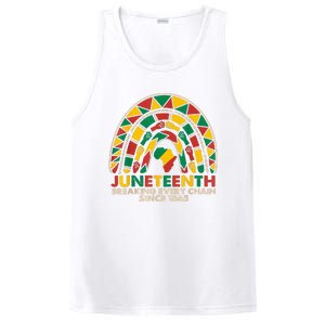 Juneteenth Breaking Chains Since 1865 Black Rainbow PosiCharge Competitor Tank