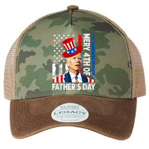 Joe Biden Confused Merry 4th Of Fathers Day Fourth Of July Legacy Tie Dye Trucker Hat