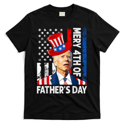 Joe Biden Confused Merry 4th Of Fathers Day Fourth Of July T-Shirt