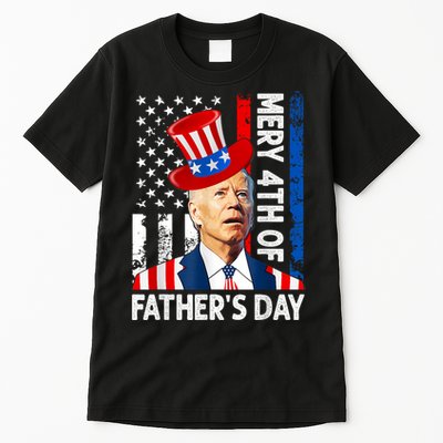 Joe Biden Confused Merry 4th Of Fathers Day Fourth Of July Tall T-Shirt