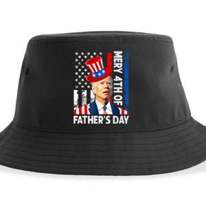 Joe Biden Confused Merry 4th Of Fathers Day Fourth Of July Sustainable Bucket Hat