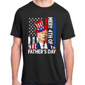 Joe Biden Confused Merry 4th Of Fathers Day Fourth Of July Adult ChromaSoft Performance T-Shirt