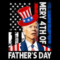 Joe Biden Confused Merry 4th Of Fathers Day Fourth Of July Sustainable Beanie