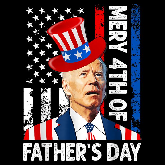 Joe Biden Confused Merry 4th Of Fathers Day Fourth Of July Sustainable Beanie