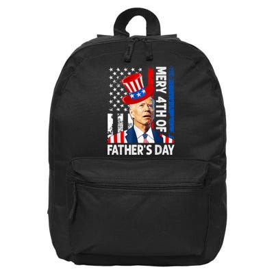 Joe Biden Confused Merry 4th Of Fathers Day Fourth Of July 16 in Basic Backpack