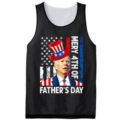 Joe Biden Confused Merry 4th Of Fathers Day Fourth Of July Mesh Reversible Basketball Jersey Tank