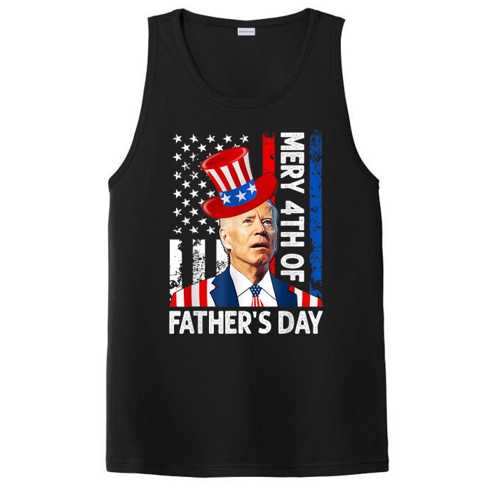 Joe Biden Confused Merry 4th Of Fathers Day Fourth Of July PosiCharge Competitor Tank