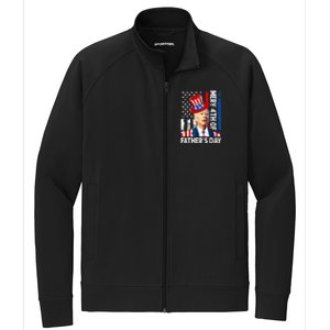 Joe Biden Confused Merry 4th Of Fathers Day Fourth Of July Stretch Full-Zip Cadet Jacket