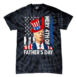 Joe Biden Confused Merry 4th Of Fathers Day Fourth Of July Tie-Dye T-Shirt