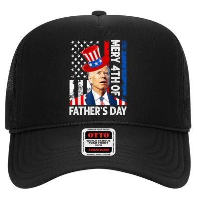 Joe Biden Confused Merry 4th Of Fathers Day Fourth Of July Trucker Hat