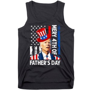 Joe Biden Confused Merry 4th Of Fathers Day Fourth Of July Tank Top