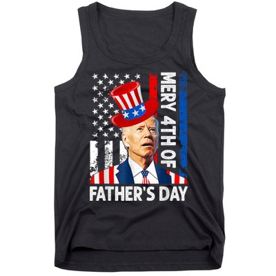 Joe Biden Confused Merry 4th Of Fathers Day Fourth Of July Tank Top