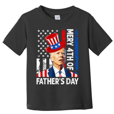 Joe Biden Confused Merry 4th Of Fathers Day Fourth Of July Toddler T-Shirt