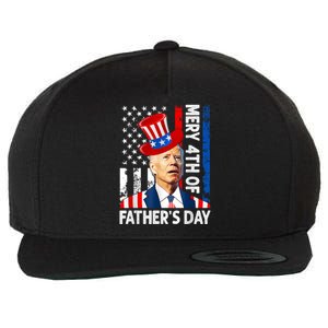 Joe Biden Confused Merry 4th Of Fathers Day Fourth Of July Wool Snapback Cap