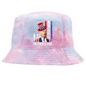 Joe Biden Confused Merry 4th Of Fathers Day Fourth Of July Tie-Dyed Bucket Hat