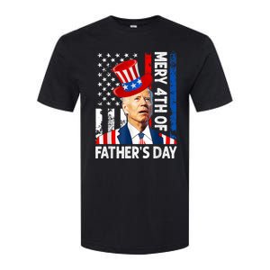 Joe Biden Confused Merry 4th Of Fathers Day Fourth Of July Softstyle CVC T-Shirt