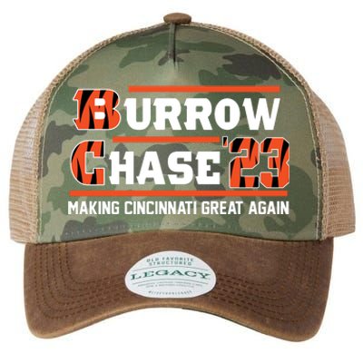 Burrow Chase Making Cincinnati Great Again Ohio Legacy Tie Dye Trucker Hat