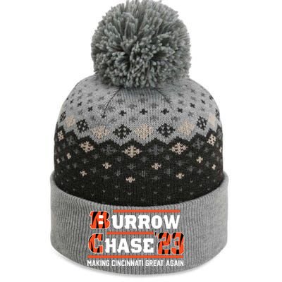 Burrow Chase Making Cincinnati Great Again Ohio The Baniff Cuffed Pom Beanie