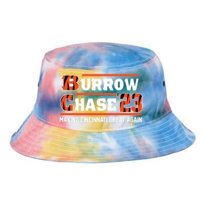 Burrow Chase Making Cincinnati Great Again Ohio Tie Dye Newport Bucket Hat