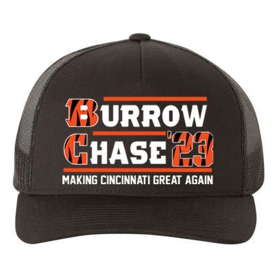 Burrow Chase Making Cincinnati Great Again Ohio Yupoong Adult 5-Panel Trucker Hat