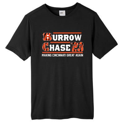 Burrow Chase Making Cincinnati Great Again Ohio Tall Fusion ChromaSoft Performance T-Shirt