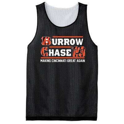 Burrow Chase Making Cincinnati Great Again Ohio Mesh Reversible Basketball Jersey Tank