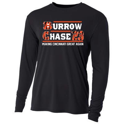 Burrow Chase Making Cincinnati Great Again Ohio Cooling Performance Long Sleeve Crew