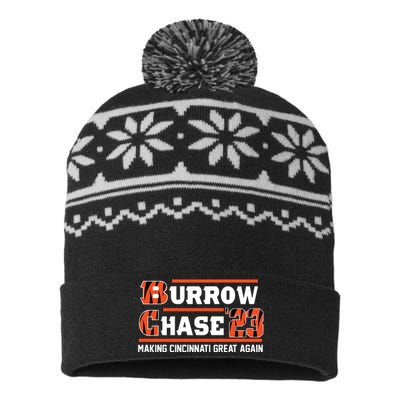 Burrow Chase Making Cincinnati Great Again Ohio USA-Made Snowflake Beanie