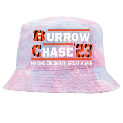 Burrow Chase Making Cincinnati Great Again Ohio Tie-Dyed Bucket Hat