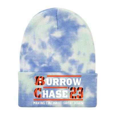 Burrow Chase Making Cincinnati Great Again Ohio Tie Dye 12in Knit Beanie