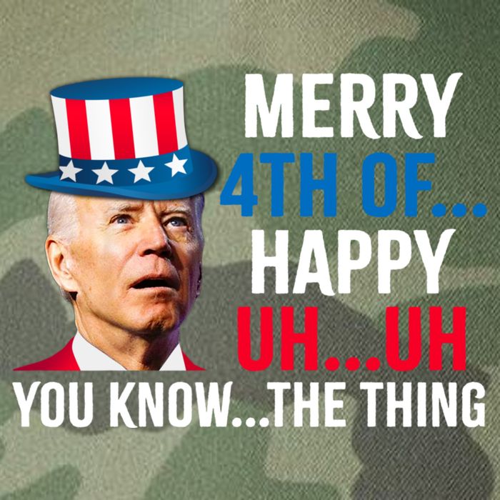 Joe Biden Confused Merry Happy Funny 4th Of July Legacy Tie Dye Trucker Hat