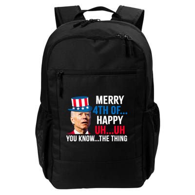 Joe Biden Confused Merry Happy Funny 4th Of July Backpack