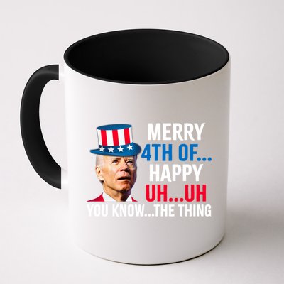 Joe Biden Confused Merry Happy Funny 4th Of July Mug