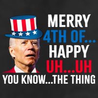 Joe Biden Confused Merry Happy Funny 4th Of July Microfiber Hand Towel