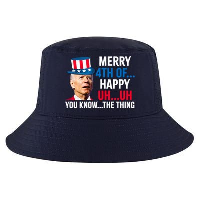 Joe Biden Confused Merry Happy Funny 4th Of July Cool Comfort Performance Bucket Hat