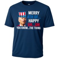 Joe Biden Confused Merry Happy Funny 4th Of July Performance Shirt