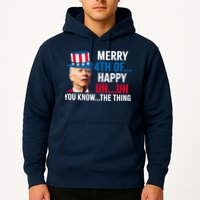 Joe Biden Confused Merry Happy Funny 4th Of July Hoodie