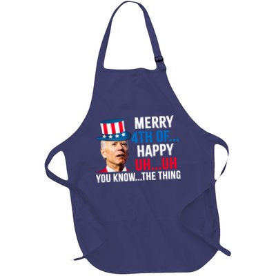 Joe Biden Confused Merry Happy Funny 4th Of July Apron